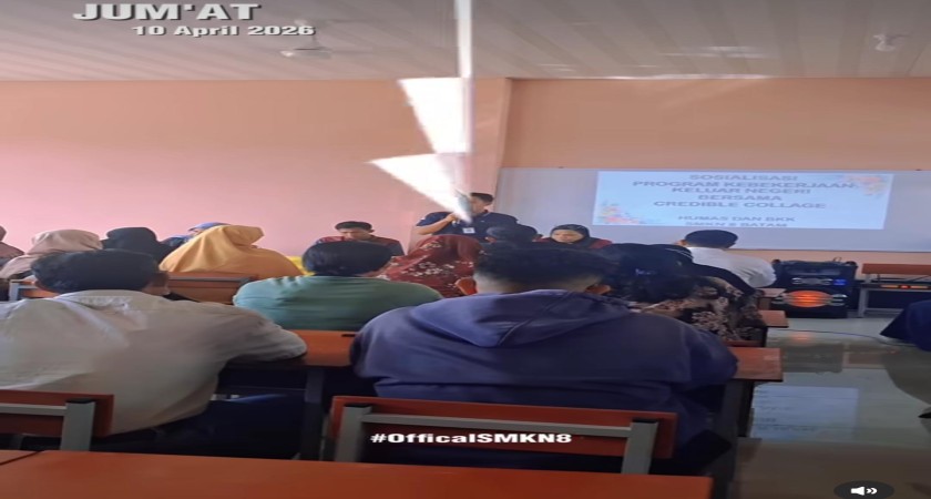 Sosialisasi Kebekerjaan di luar negeri bersama wali murid